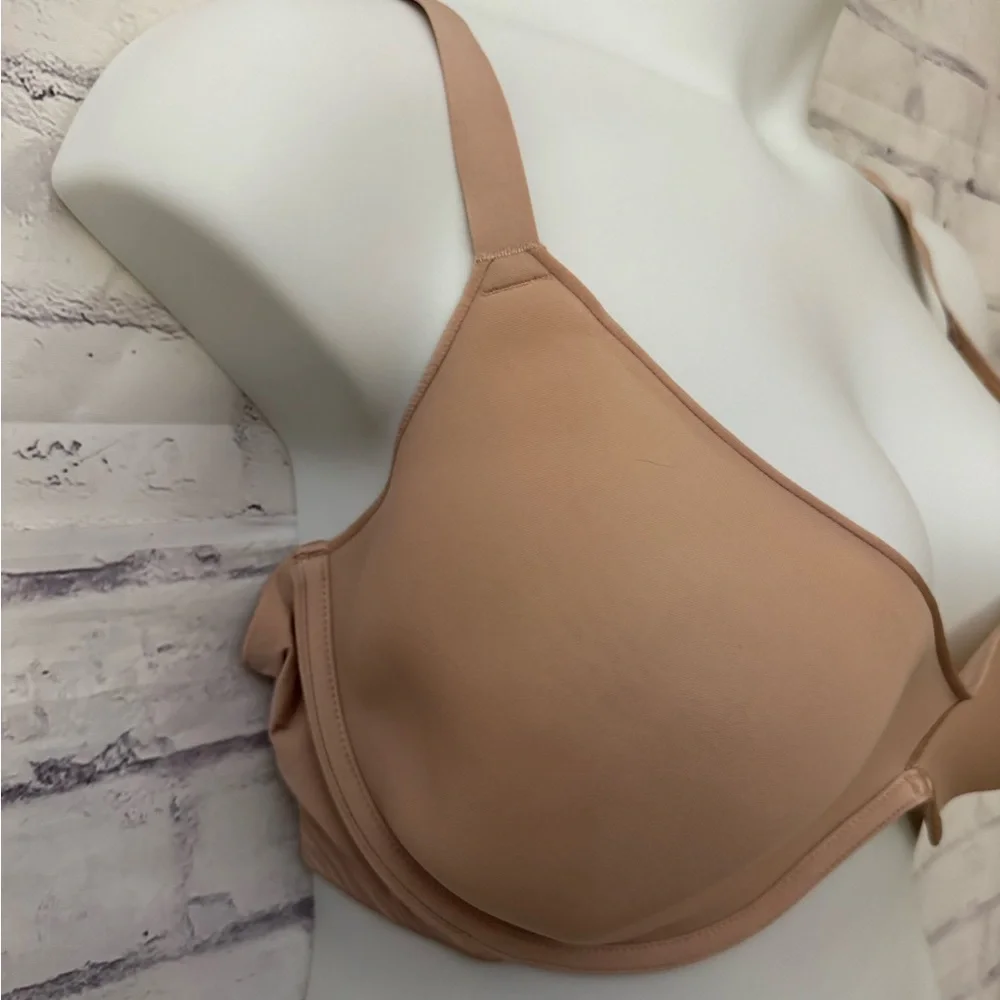 Skims Bra 44DD Weightless Demi Bra Clay Beige Underwire Comfortable Airy Lined - Picture 2 of 9